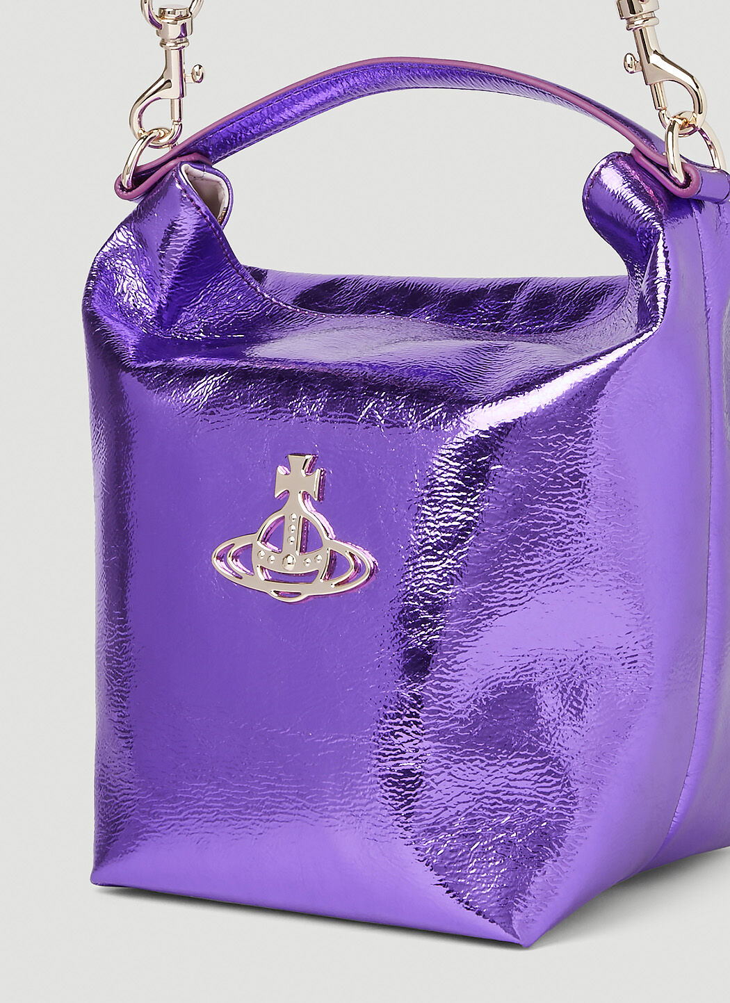 Vivienne Westwood Orb Plaque Flap Shoulder Bag | Black | FARFETCH
