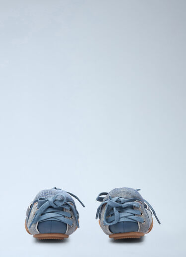 Acne Studios レザーレースアップレザーシューズ ブルー acn0258015