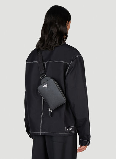 Prada Saffiano Crossbody Bag Black pra0153023