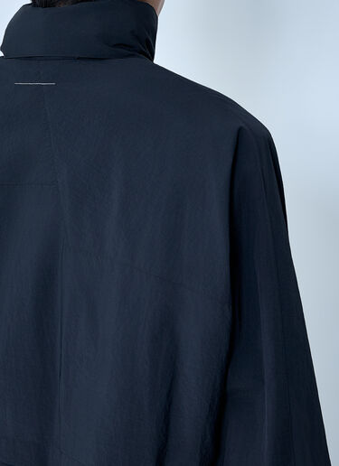 MM6 Maison Margiela High-Neck Zip-Up Jacket Black mmm0163012