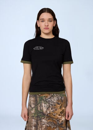 Gina Corrieri Logo Print T-Shirt Khaki gcr0264009