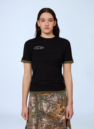 Gina Corrieri Logo Print T-Shirt Khaki gcr0264009