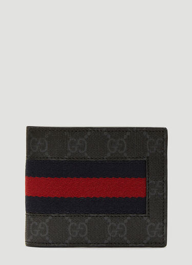 Gucci GG Supreme Bi-Fold Wallet Black guc0137068