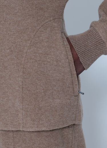 Max Mara 후드 울 혼방 스웻셔츠 베이지 max0266203