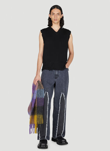 Marni 做旧无袖毛衣 黑色 mni0151005