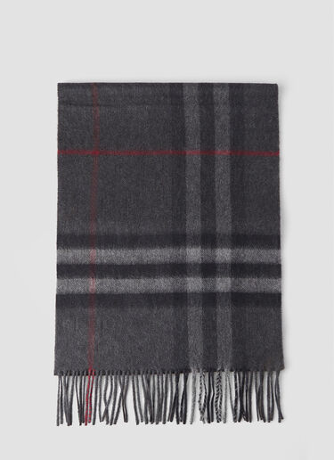 Burberry 大号格纹围巾 灰色 bur0147106