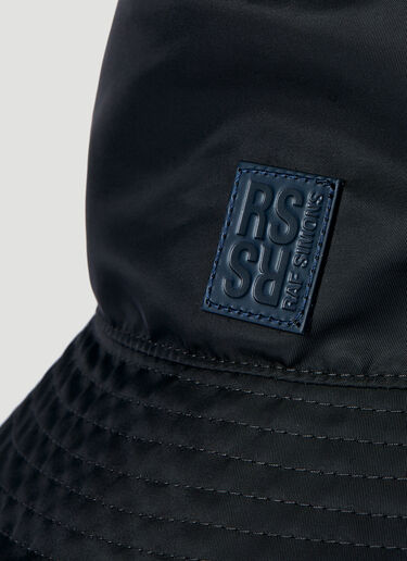 Raf Simons Logo Patch Bucket Hat Black raf0151019