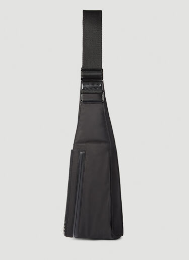 Dolce & Gabbana Logo Plaque Nylon Belt Bag Black dol0154013
