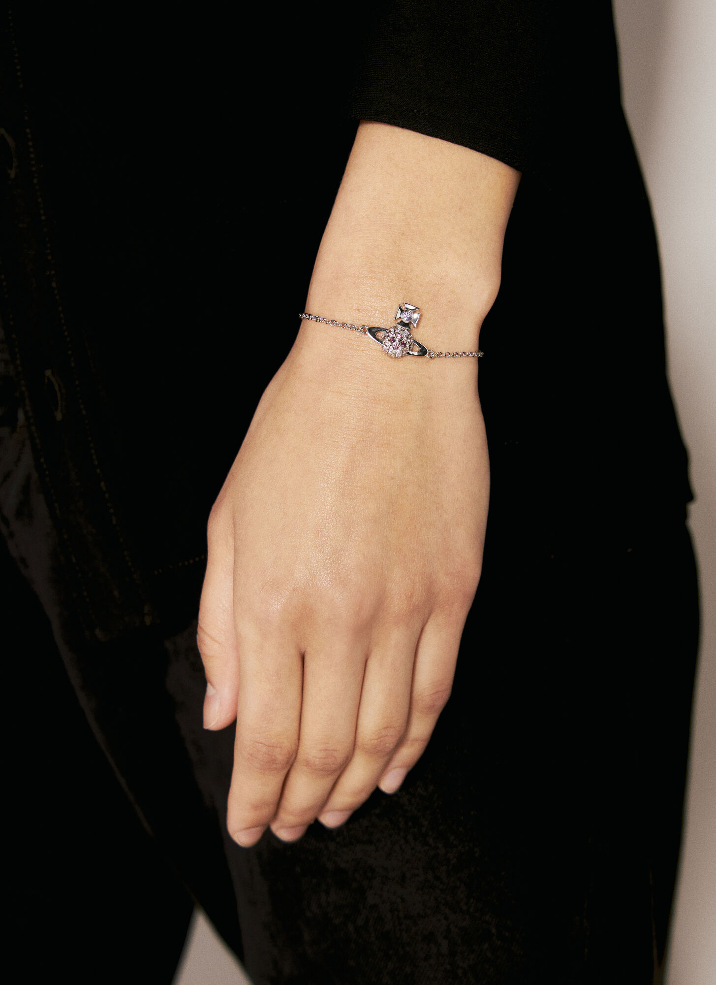 Shop Vivienne Westwood Willa Bas Relief Bracelet In Silver