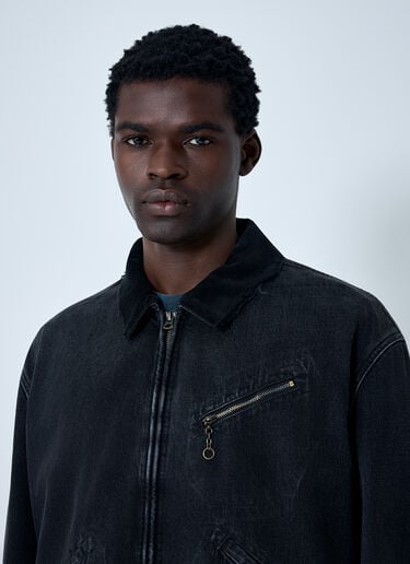 Denim Zip-Up Jacket Maison Margiela Denim Zip-Up Jacket Black mla0161001