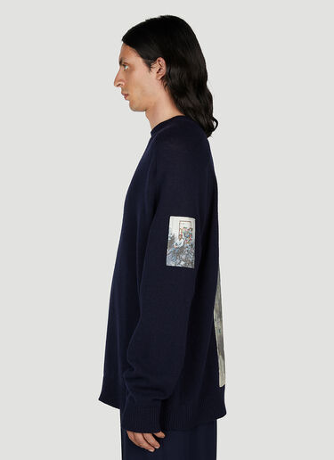 Raf Simons Graphic Patch Sweater Navy raf0152013