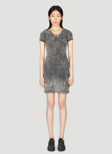 Diesel D-Crespe Mini Dress Grey dsl0255014