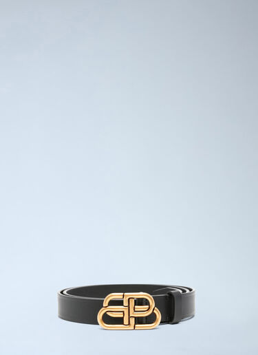 徽标腰带 Balenciaga 徽标腰带 黑 bal0245083