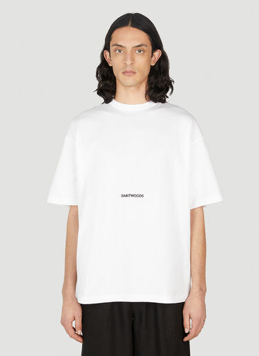 Saintwoods Logo Print T-Shirt White swo0151020