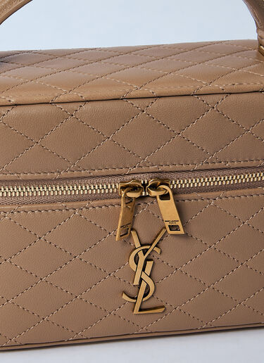 Saint Laurent Gaby Vanity Shoulder Bag Brown sla0259091