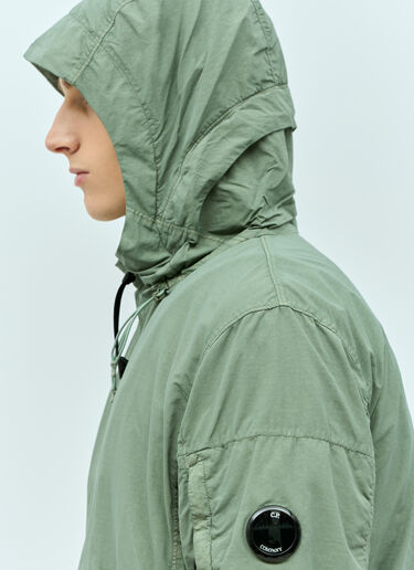 C.P. Company Fatt Nylon Reversible Hooded Jacket Green pco0155008