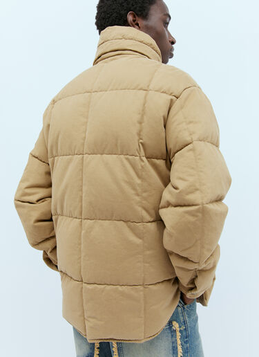Moncler x Palm Angels Fieldrush 短款羽绒服  棕色 mpa0355001