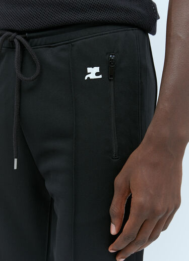 Courrèges 徽标贴饰运动裤 黑色 cou0154011