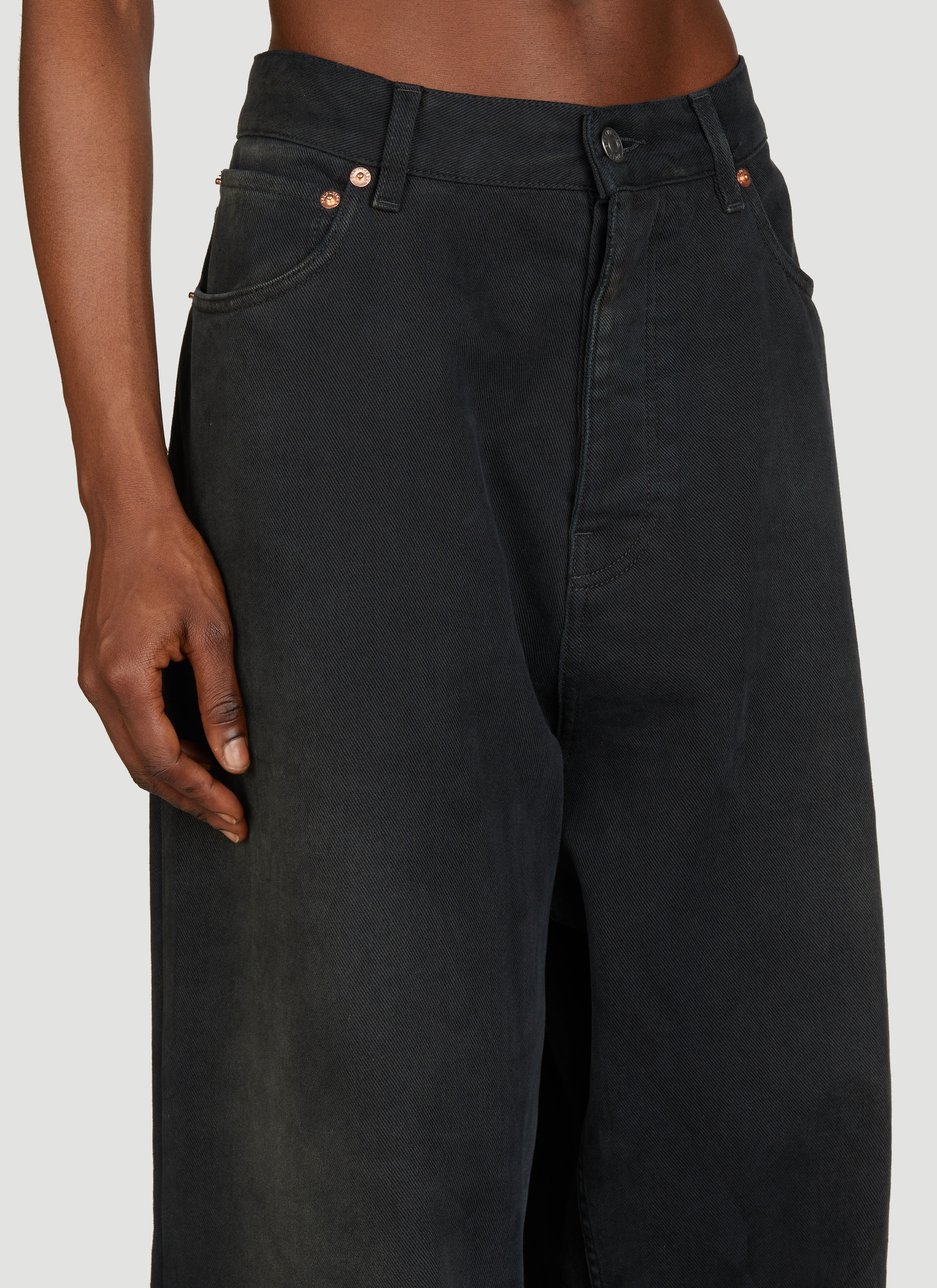 Balenciaga Sticker Baggy Jeans en Black pour femme | LN-CC®