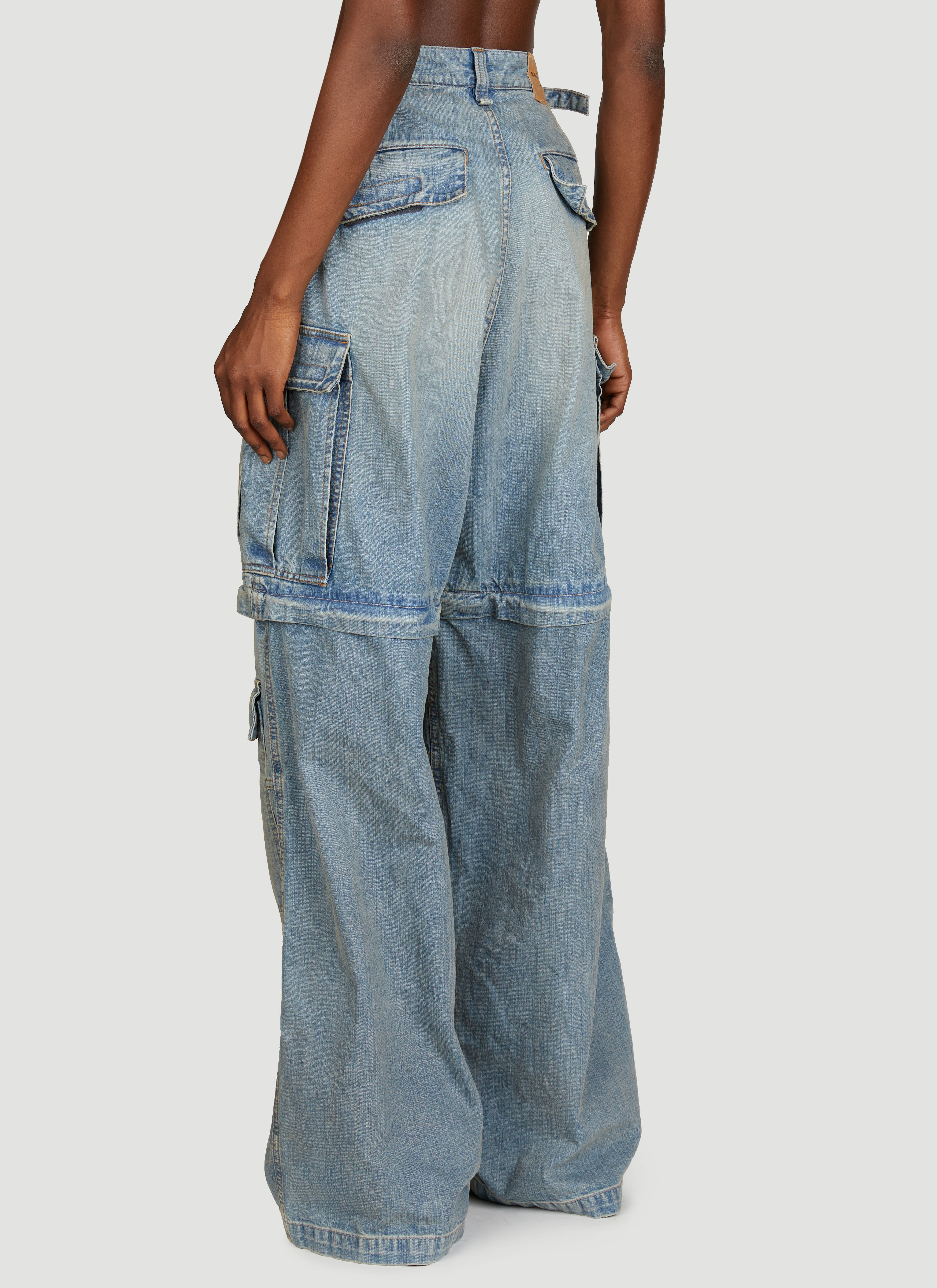 Balenciaga Women s Cargo Pants in Blue LN CC