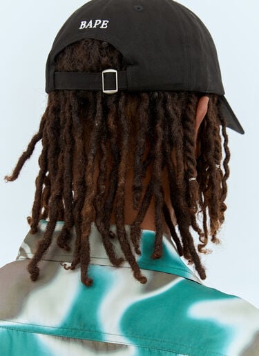 Ape Head Panel Baseball Cap A BATHING APE® Ape Head Panel Baseball Cap Black aba0156013