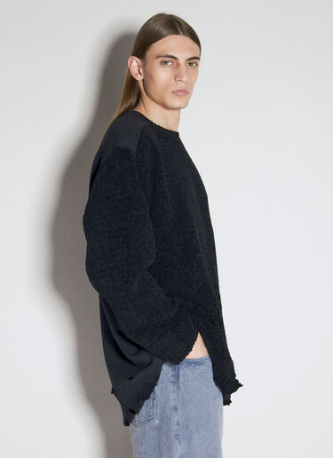 UNDERCOVER Distressed Wool Knit Sweater Black und0154006