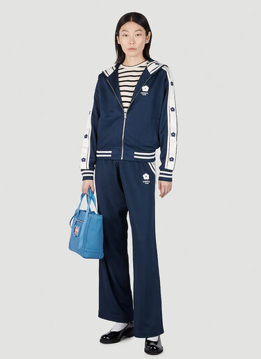 Kenzo 碎花饰边运动夹克 蓝色 knz0252008
