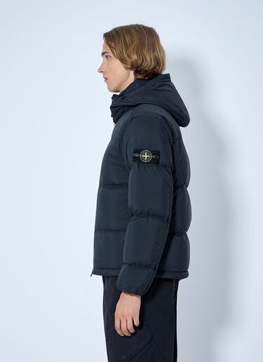 LN-CC® - Stone Island: Padded Hooded Jacket - Black Stone Island Padded Hooded Jacket Black sto0165045