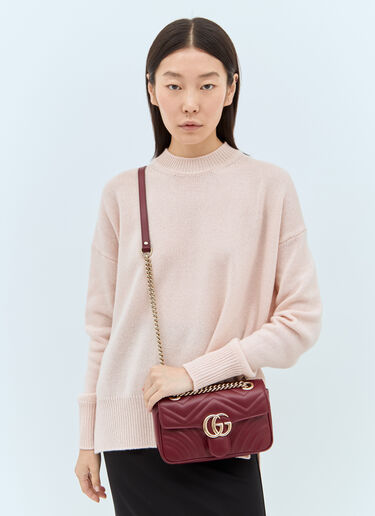 Gucci GG Marmont Mini Shoulder Bag Burgundy guc0257142