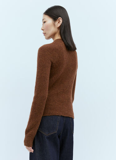 Dries Van Noten ウール混紡ニットセーター ブラウン dvn0254025