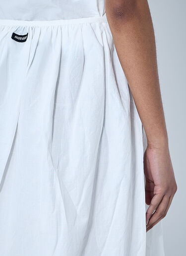 Miu Miu Logo Patch Skirt White miu0260042