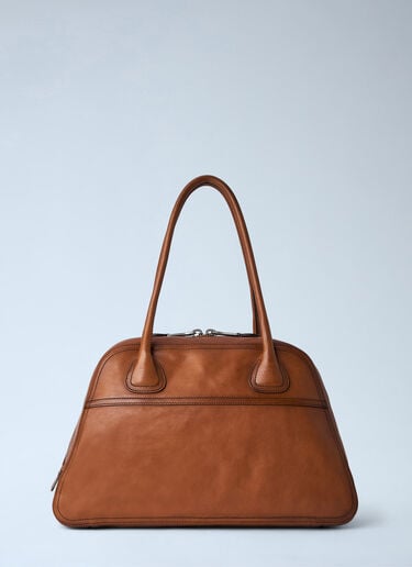 LN-CC® - Miu Miu: Embossed Leather Top Handle Bag - Brown Miu Miu Embossed Leather Top Handle Bag Brown miu0265024