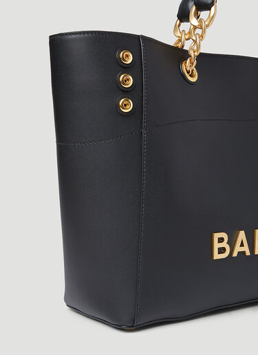 Balmain 1945 부드러운 가죽 토트백 블랙 bln0253028