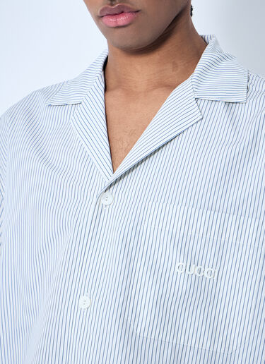 Gucci Striped Short Sleeve Shirt White guc0159048