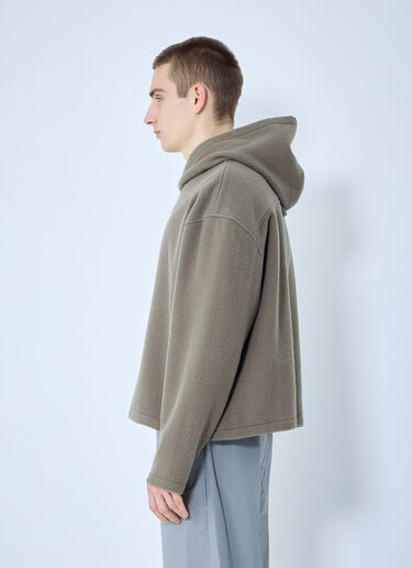 RIER Fleece Hooded Sweatshirt Beige rrr0160009