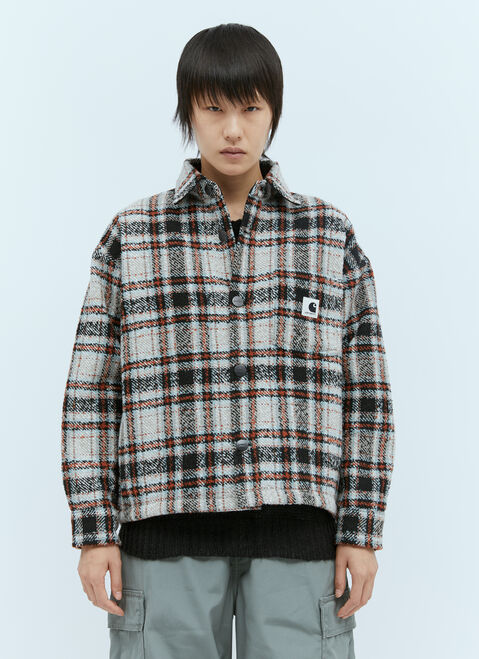 Gucci Stroy Check Shirt Jacket Blue guc0255035
