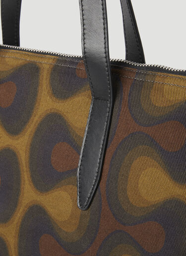 Dries Van Noten Printed Tote Bag Brown dvn0156046