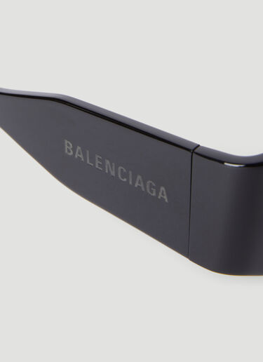 Balenciaga 페이퍼 사각 선글라스 블랙 bcs0355008