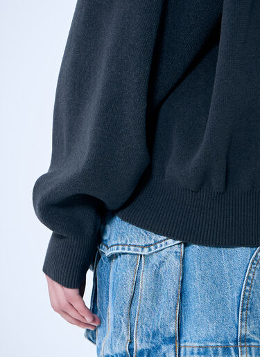Alexander Wang Logo Embossed Sweater Grey awg0259005