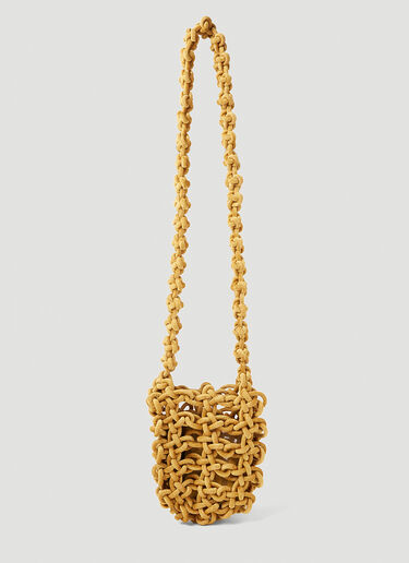 KARA Knot Tech Pouch Shoulder Bag Yellow kar0251010