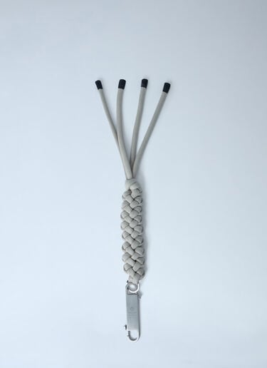 Moncler x Rick Owens Braided Rope Keychain White mcs0363026