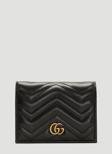 Gucci GG Marmont Card Case Wallet Black guc0237026