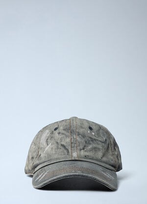 Acne Studios Logo Motif Baseball Cap Black acn0162045