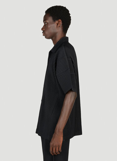 Homme Plissé Issey Miyake Pleated Shirt Black hmp0153005
