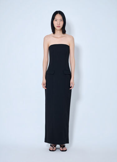 LN-CC® - Toteme: Strapless Pocket Dress - Black Toteme Strapless Pocket Dress Black tot0265066