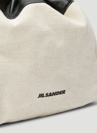 Jil Sander Drawstring Small Shoulder Bag White jil0243036