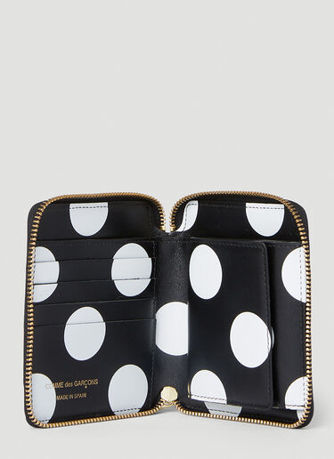 Comme des Garçons Wallet 내부 프린트 지갑 블랙 cdw0352002