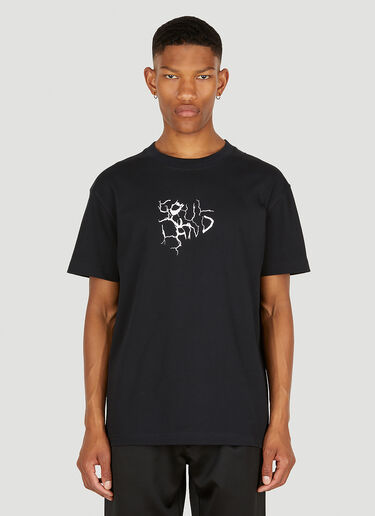 Soulland ライトニング ロゴTシャツ ブラック sld0149005