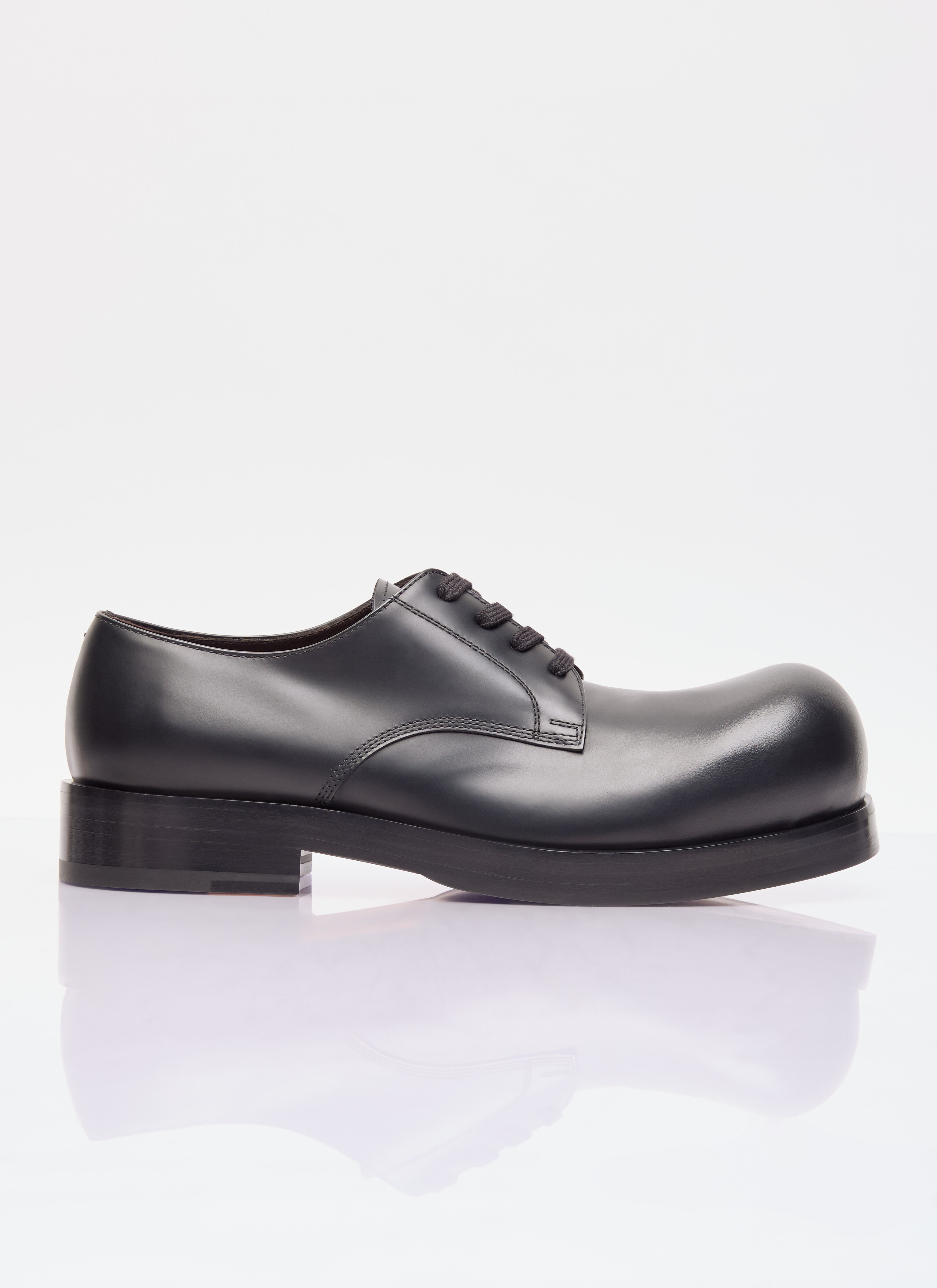 Comme des Garçons Homme Plus レザー ヘリウム レースアップシューズ  Black hpl0156006