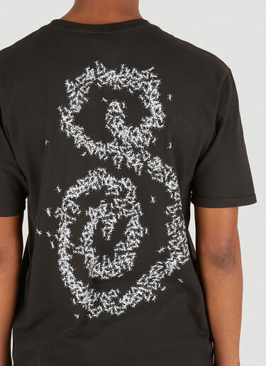 Ants Logo Print T-Shirt Stüssy Ants Logo Print T-Shirt Black sts0151035